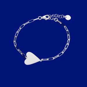 Sterling Silver Heart Bracelet